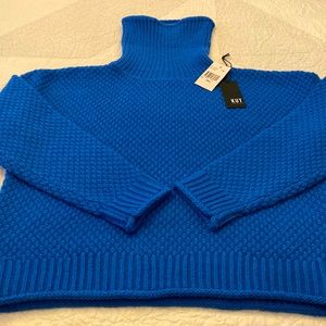 NWT Beautiful, rich cobalt turtleneck sweater.